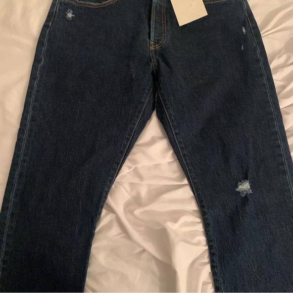 NWT Levi’s 501 Straight Leg Dark Wash Jeans - Picture 5 of 5